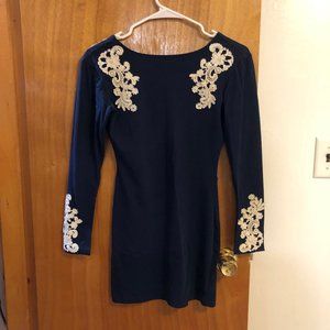 Vintage Embroidery Mini Dress